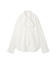 2wayシャツ衿シアーボウタイブラウス