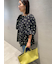 バックリボンバルーンスリーブチュニック