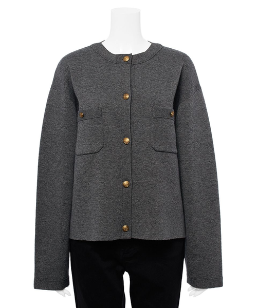 フェイス金釦カーデ｜ミラオーウェンの通販｜&mall（アンドモール