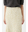 フラワープリントナロースカート