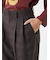 チェックパターン2タックワイドパンツ