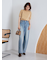 ハイライズルーズフィットバギーデニムパンツ