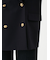 金釦ダブルブレストロングブレザー