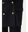 金釦ダブルブレストロングブレザー