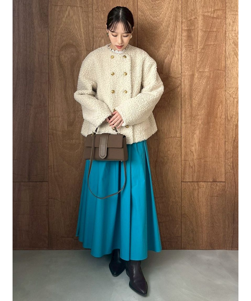 金釦カールファージャケット｜ミラオーウェンの通販｜&mall（アンド