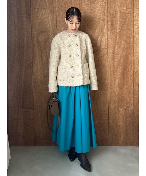 金釦カールファージャケット｜ミラオーウェンの通販｜&mall（アンド