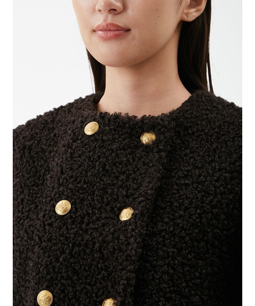 金釦カールファージャケット｜ミラオーウェンの通販｜&mall（アンド