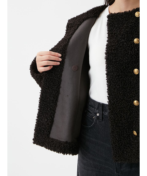 金釦カールファージャケット｜ミラオーウェンの通販｜&mall（アンド