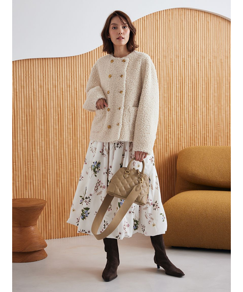 金釦カールファージャケット｜ミラオーウェンの通販｜&mall（アンド