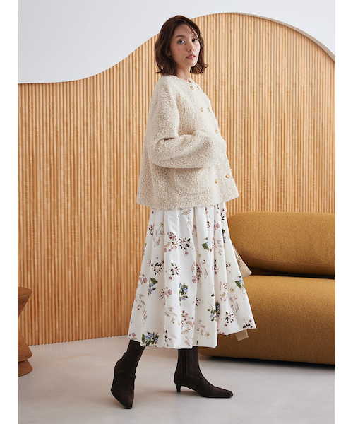 金釦カールファージャケット｜ミラオーウェンの通販｜&mall（アンド