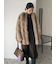マルチマテリアルノーカラーファーコート