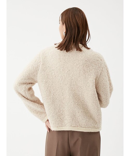 金釦テディラメニットジャケット｜ミラオーウェンの通販｜&mall