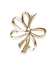 メタルリボンモチーフブローチ