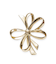 メタルリボンモチーフブローチ