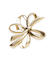 メタルリボンモチーフブローチ