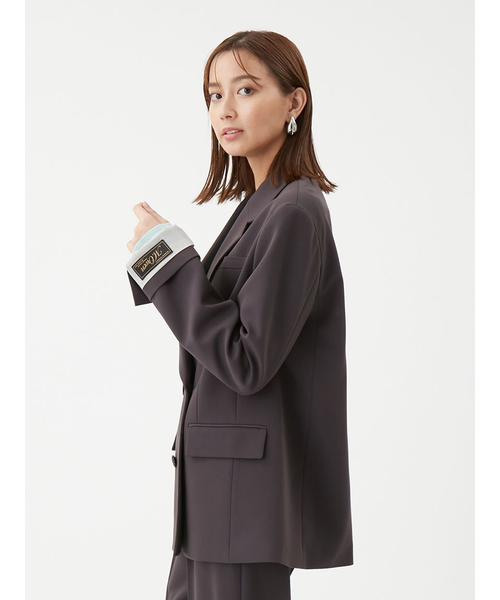 セットアップ対応】ターンバックダブルブレストジャケット｜ミラ