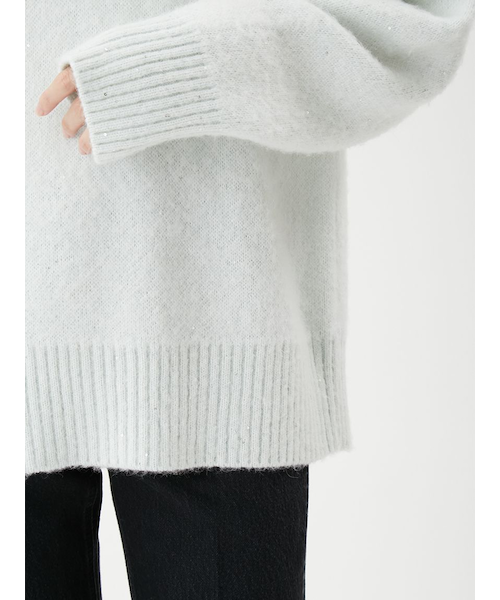 スパンコールVネックシャギーニット｜ミラオーウェンの通販｜&mall