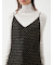 レースデザイン箔ドットキャミワンピース