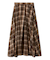 シャギーチェックタックマキシスカート