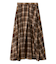 シャギーチェックタックマキシスカート