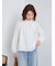 ギャザーバックリボンブラウス