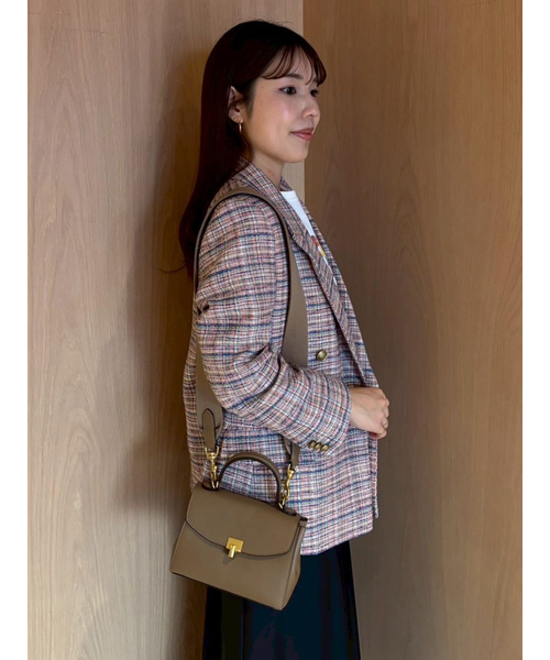 金釦ダブルブレストツイードブレザー｜ミラオーウェンの通販｜&mall