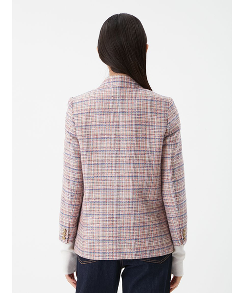 金釦ダブルブレストツイードブレザー｜ミラオーウェンの通販｜&mall