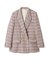 金釦ダブルブレストツイードブレザー