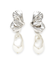 メタルモチーフパールイヤリング