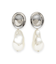 メタルモチーフパールイヤリング