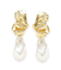 メタルモチーフパールイヤリング