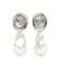 メタルモチーフパールイヤリング