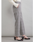 後ろゴムテーパードチェックパンツ
