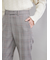 後ろゴムテーパードチェックパンツ