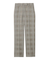 後ろゴムテーパードチェックパンツ