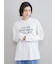３段ロゴグラフィックロングＴシャツシャツ
