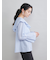 ラッフルカラーシアーブラウス