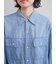 シアーデニムフラップシャツ
