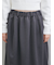ウエストゴムランダムタックミディスカート