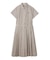 プリーツシャツワンピース