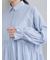 シャツ衿ギャザーチュニックブラウス