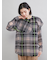チェックボウタイブラウス