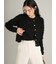 【ウォッシャブル】金釦カットジャガードカーディガン