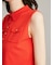 【UVカット】【WEB限定カラー】金釦ノースリポロニットスカートSET UP