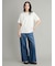 ウエストゴムドロストイージーデニムパンツ