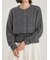 wool100％ミンクタッチ短丈カーディガン