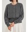 wool100％ミンクタッチ短丈カーディガン