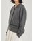 wool100％ミンクタッチ短丈カーディガン