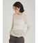 フラワーレースロングスリーブTシャツ