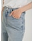 センタープレスワイドデニムパンツ